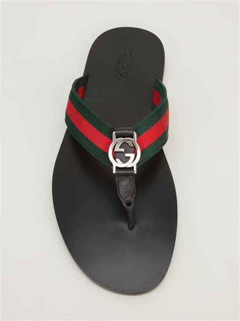 saks gucci mens slides|Gucci flip flops clearance.